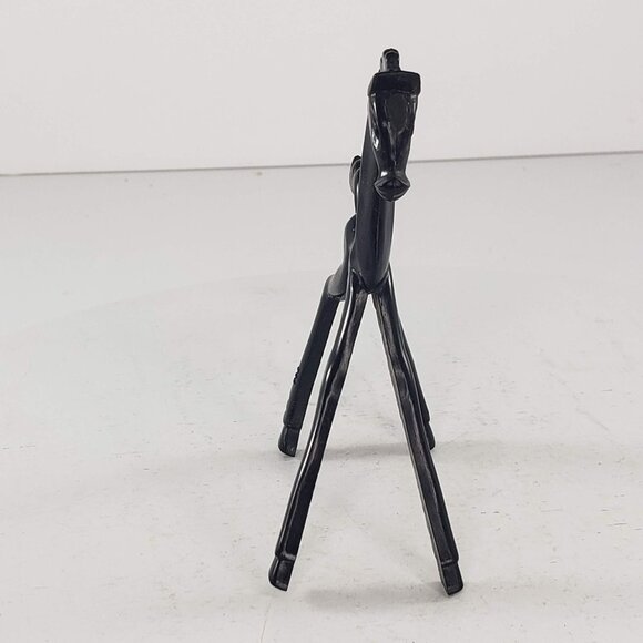 Art Deco Black Horse Figurine By Don Manning Stylized Nosco Vintage MCM - Picture 2 of 8